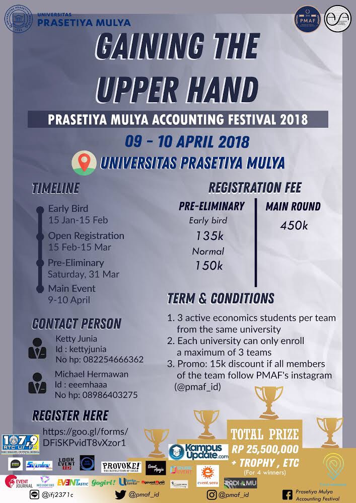 Prasetiya Mulya Accounting Festival 2018